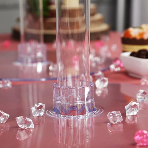 5 Tiers Acrylic Birthday Catering Display Cake Stand Birthday Party Events - Picture 6 of 7