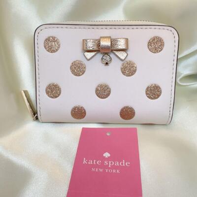 Kate Spade Mini Wallet Polka Dot Ribbon inch