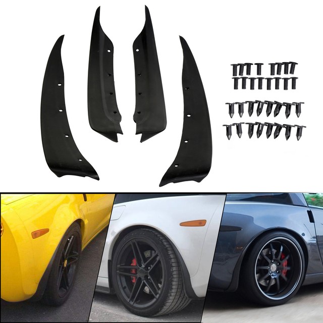 for 20052013 C6 Corvette Molded Mud Flap Splash Guards Front Rear
