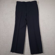 Vintage 70s Levi's Action Slacks Mens 35X31.5 Navy Blue Straight Leg