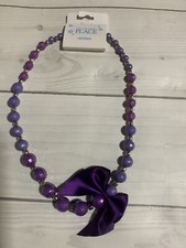  New The Children  s Place Purple and Silver Beaded Necklace for Girls 4 