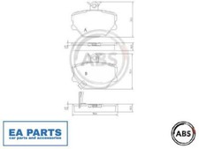 Brake Pad Set, disc brake for SMART A.B.S. 37220