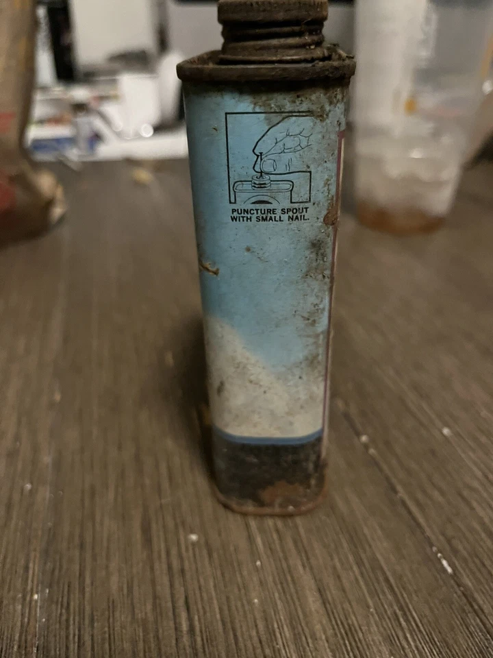 COX THIMBLE DROME AIRPLANE EMPTY GLOW FUEL CAN 1960s - Image 2 of 4