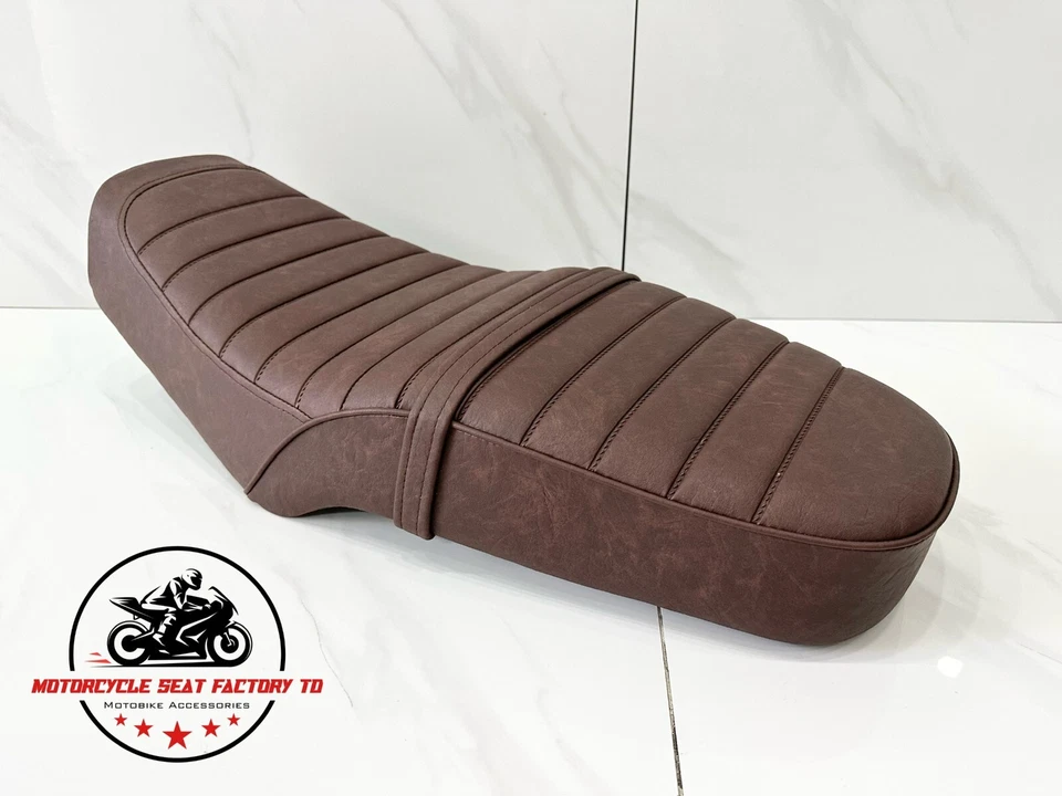 Asiento de moto 27" Honda CM400 A C T 1978-1981 CM450C 1981-1982. Metal Pan negro Foto 3 de 4