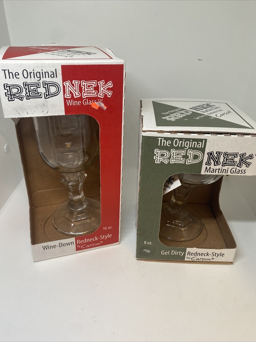 Novelty The Original Redneck Wine Glass Redneck Style + Martini Glass NEW  96069222224| eBay