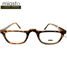 NWT 39.99 MIASTO HALF FRAME 1/2 READING GLASSES TORTOISE W/ SPRING 1.50 UNISEX