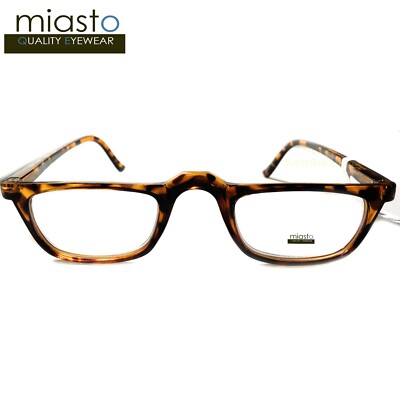 NWT$39.99 MIASTO HALF FRAME 1/2 READING GLASSES (TORTOISE W/ SPRING)+2.25 UNISEX
