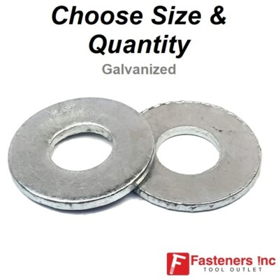 #ad Hot Dipped Galvanized Flat Washers USS Choose Size amp; Quantity $182.69