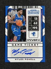 Myles Powell 2020-21 Panini Contenders Draft Picks Red Foil RC Rookie Auto #112