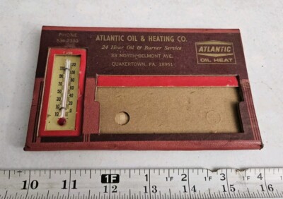 Vtg Atlantic Oil Heating Co Quakertown PA Desk Calendar Holder
