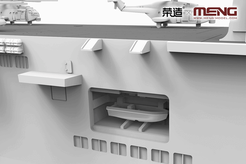 MENG PS-007 1/700 PLA.NAVY HAINAN Warship Model Kit - Foto 6 di 11