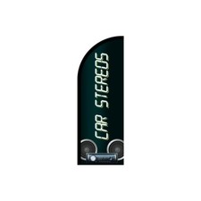 Car Stereos Feather Flag, Outdoor Advertising Business Banner Sign FLAG ONLY