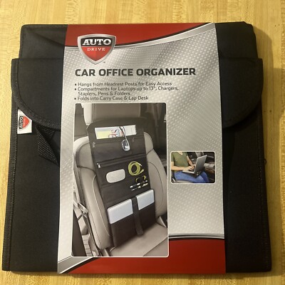  Car Office Organizer Carry Case Lap Desk Hangs from Headrest