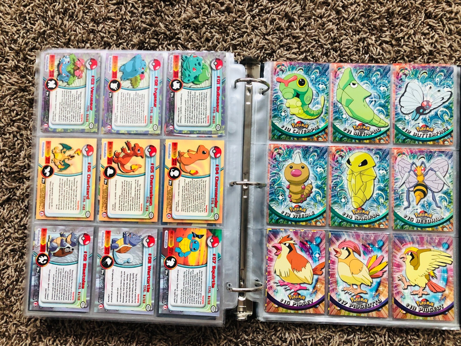 1999 topps POKEMON TV Animation Series 1 Black Logo NON Foil Complete Set 90/90 - Picture 2 of 10