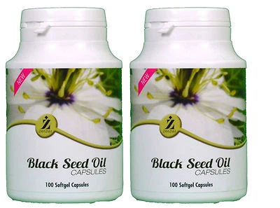2 Pack100% Halal Zam Zam Black Seed Oil 200 Capsules Natural Health Benefits