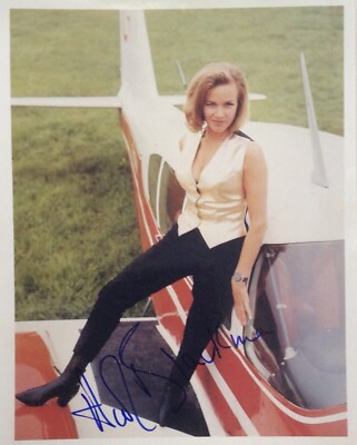 Honor Blackman original signiertes 10x8 James Bond Foto ACOA