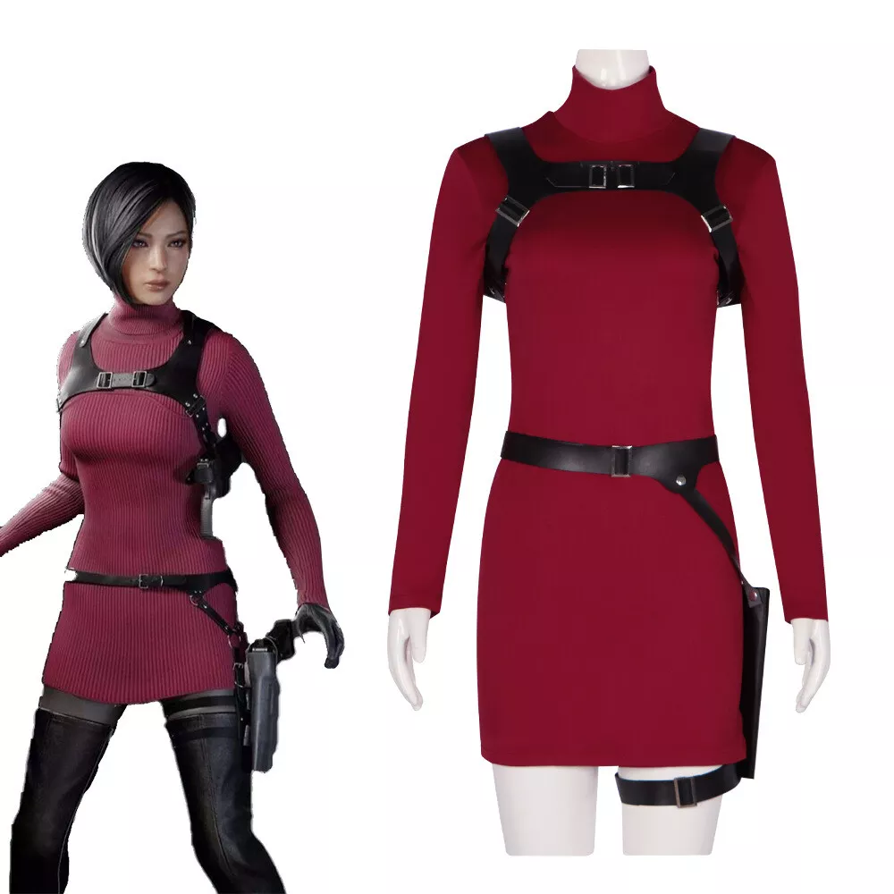 Resident Evil 4 Remake Ada Wong Cosplay Costume Tops Halloween