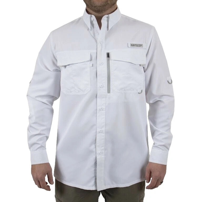 Camisas para hombre Realtree informales lisas con botones
