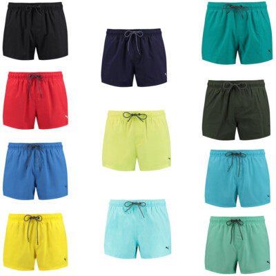 PUMA Swim Herren Kurze Badeshorts Badehose  Length Swim Shorts