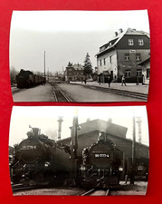 2 x DDR Eisenbahn Foto 1970/74 Dampflok BR 99 1779-0 und 1777-6 Thum   ( 129877