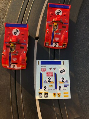 Aurora G PLUS Professionally Printed Decals FERRARI #2 PETERSON/SCHENKZEN