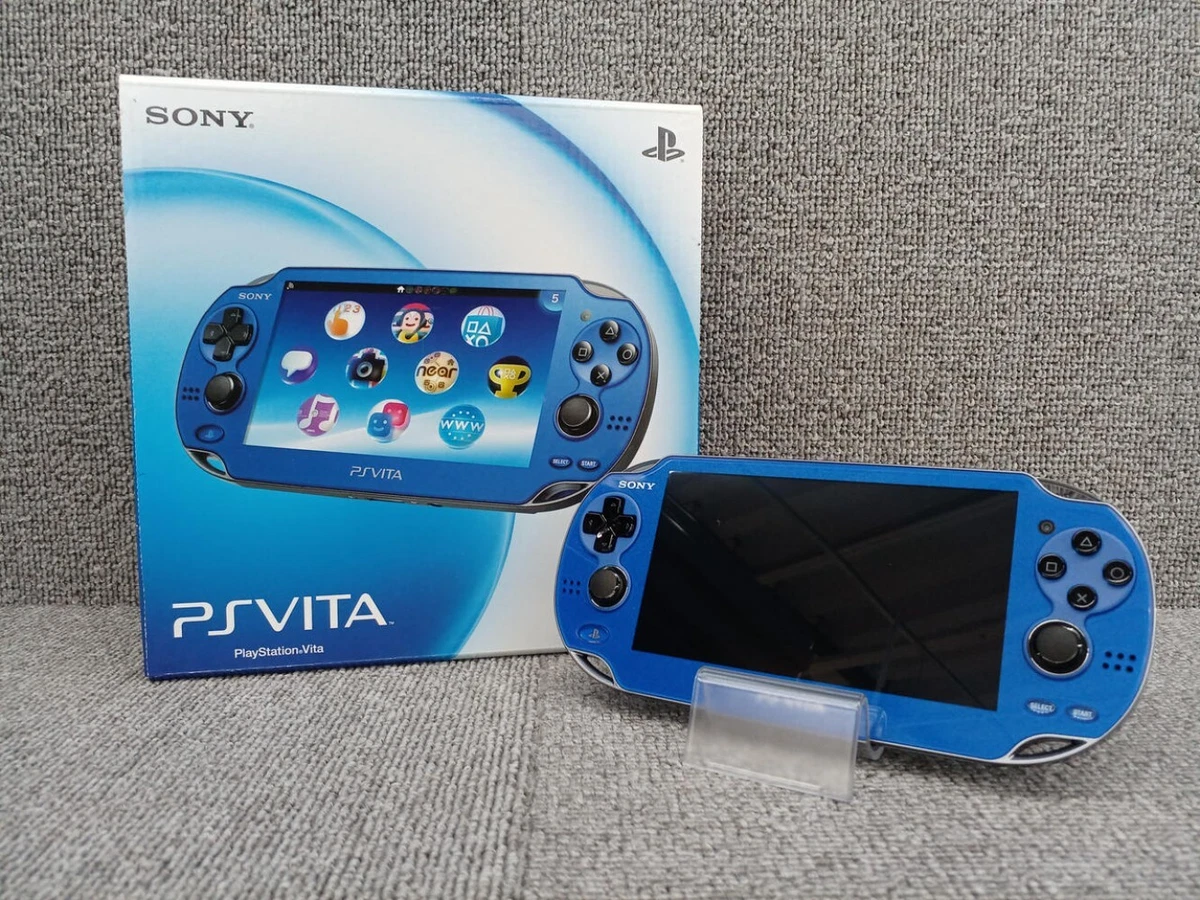 Sony PS Vita PCH-1000 ZA04 Playstation Sapphire Blue With In Box 