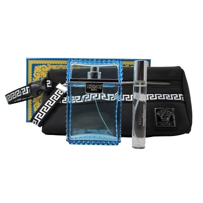 VERSACE Eau Fraiche 100ml 試供品セット VERSACE EAU FRAICHE 3 pc Set Cologne for Men 3.4 oz EDT
