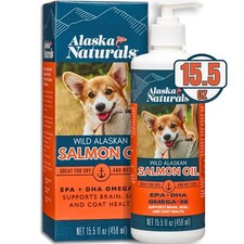 Alaska Naturals Salmon Oil for Dogs Omega 3 Fatty Acids 15.5 oz Healthy Skin