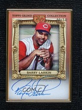 2024 Topps Gilded Collection Rose Gold 2/50 Barry Larkin #HAFA-BL Auto HOF 05x8
