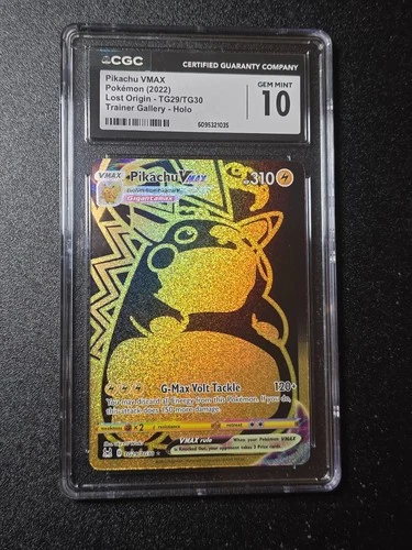 Pikachu VMAX #TG29/TG30 CGC 10 - 2022 Pokemon SWSH Lost Origin Trainer Gallery