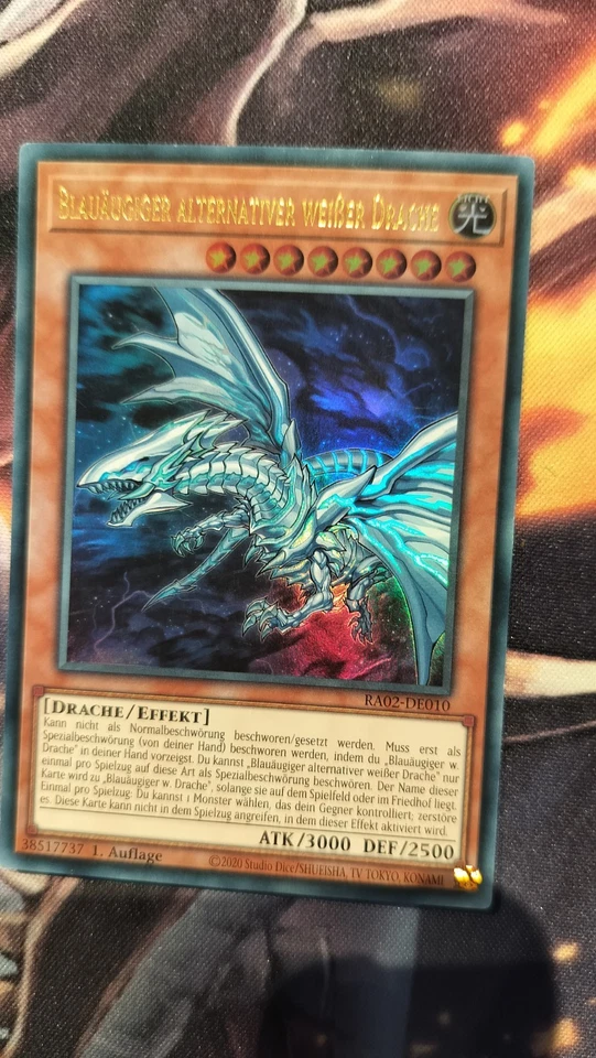 Yu-Gi-Oh! Blauäugiger  Alternativer Weißer Drache Ultra Rare Ra02  De  - Bild 2 von 3