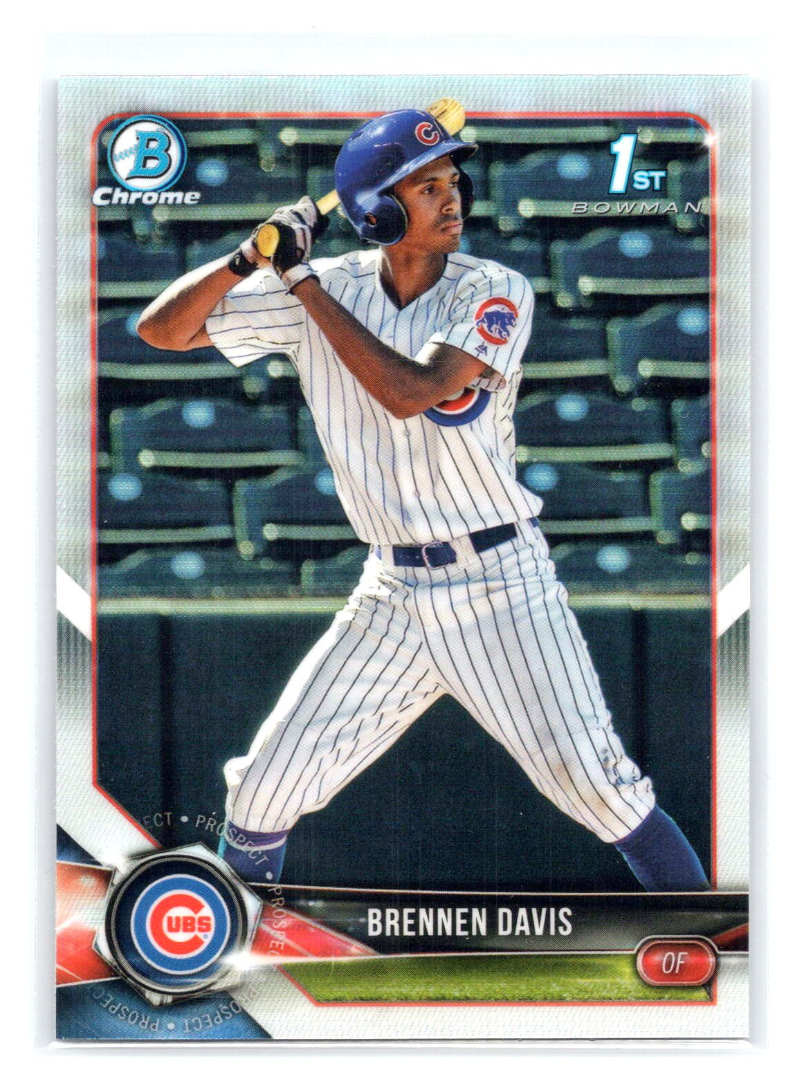 2018 Bowman Draft #BDC-47 Brennen Davis Chrome Refractors