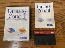 Fantasy Zone II 2 (Sega Master System 1987) CIB w/ case & manual COMPLETE TESTED