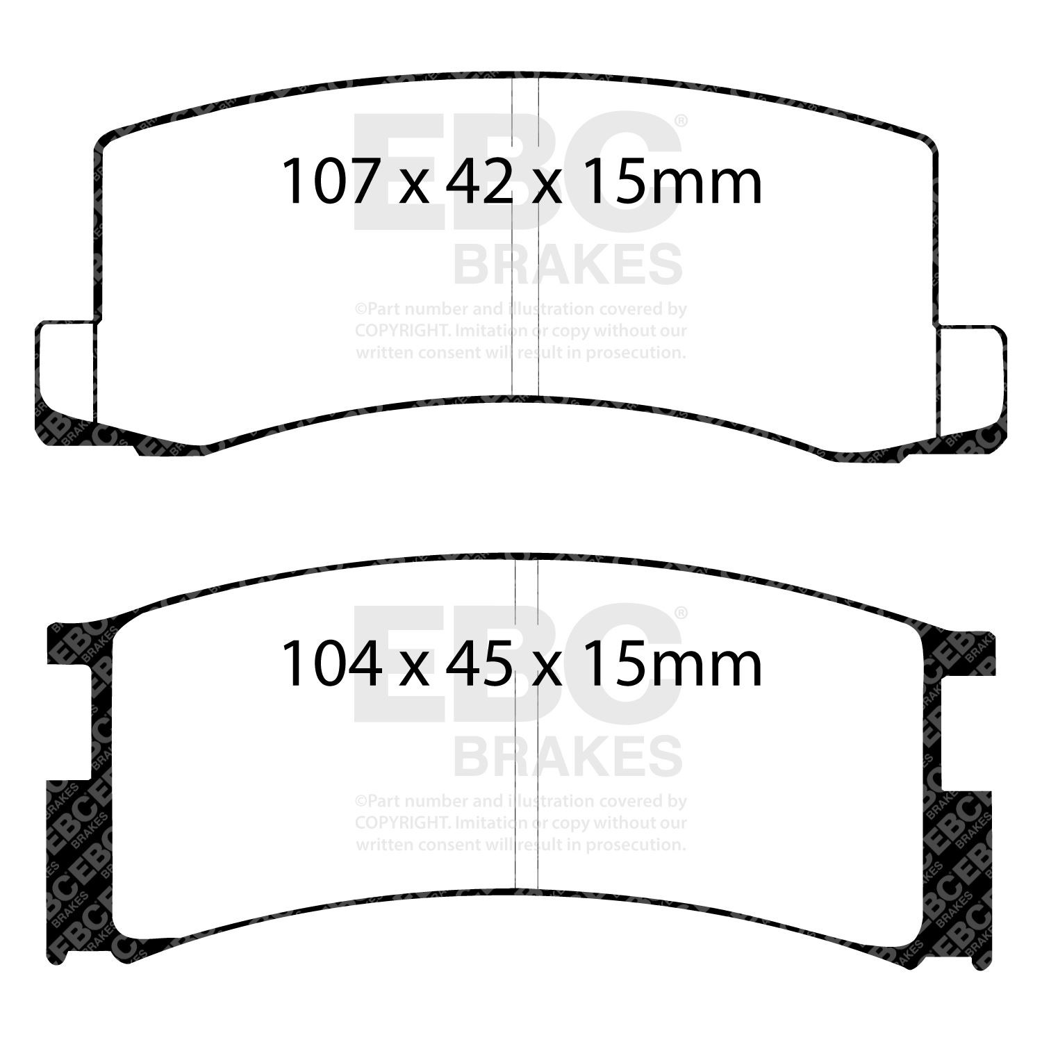 EBC DP457 BRAKE PAD SET DISC BRAKE Rear