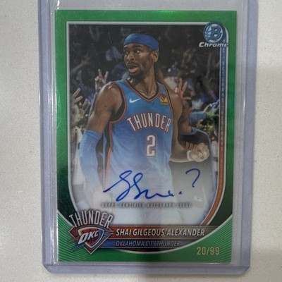 Topps 2025-26 Bowman Chrome Autographs Shai Gilgeous-Alexander BCA-SGA 20/99