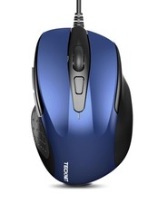 USB Wired Mouse, 6-Button Corded Computer Mouse with 4 Adjustable DPI, Optica...