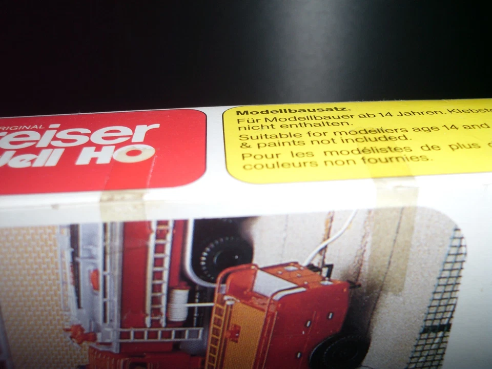 MAGIRUS-DEUTZ F 200D TLF 16 PREISER 1218 BAUSATZ MODELL 1:87 HO ungeöffnete OVP - Bild 3 von 3