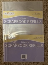 LOT OF 2 Miss Elizabeth  s 12"x12" 10 Clear Top Loading Page Protector Sheets New