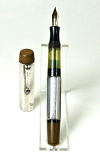 Antiker Füllhalter, Compressor-System, 835 Silber, 14ct. Goldfeder, 30er J. (F4)