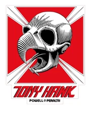 Tony Hawk Skateboard Logo All Weather Vinyl Sticker/Decal