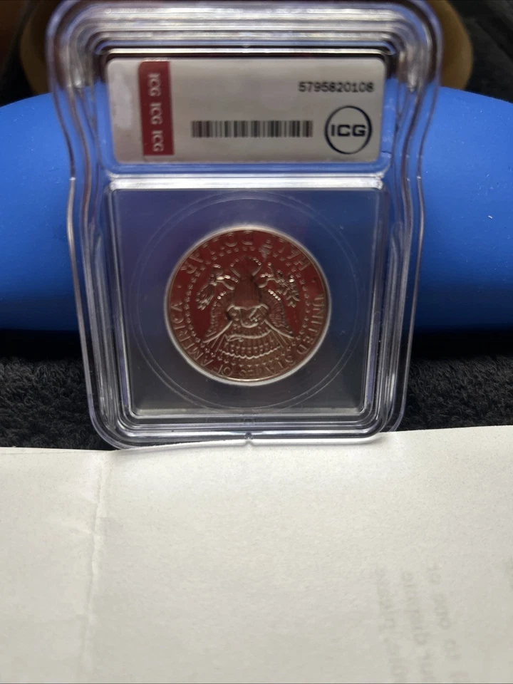 1987-P Kennedy 50C MS66+ - Image 2 of 2