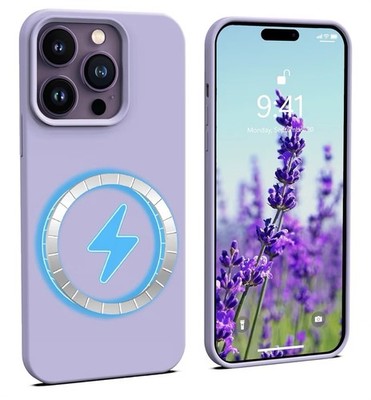IceSword Magnetic Case iPhone 14 Pro Purple Shockproof MagSafe Slim TPU Cover