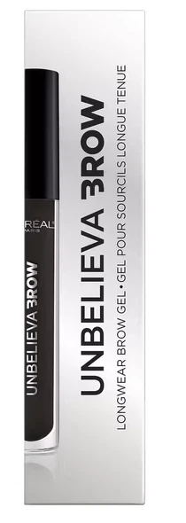L'Oreal Paris Unbelieva-Brow Longwear Waterproof Brow Gel, Black - Image 1 of 4