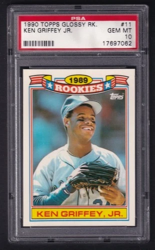 KEN GRIFFEY JR. 1990 Topps 1989 Glossy Rookies #11 PSA 10 Gem Mint