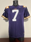 Nike LSU Tigers #7 Youth Large Jersey Purple Gold Football Shirt Boys L — photo 2