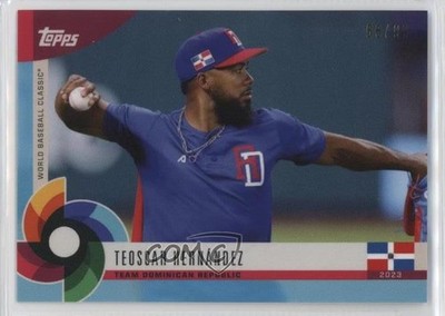 2023 World Baseball Classic Global Stars Aqua Blue 66/99 Teoscar Hernandez 1p5