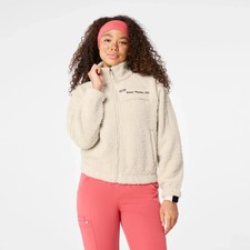 FIGS Womans On-Shift High Pile Fleece Bomber Jacket - ALL COLORS/SIZES