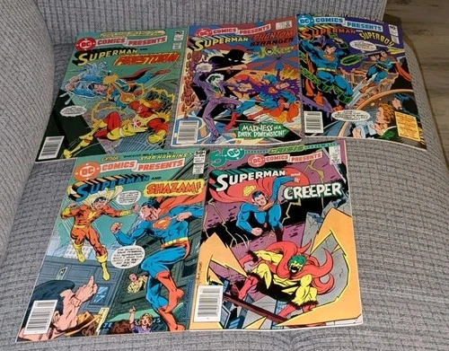 1970s 80s Vintage Lot of 5 DC Superman Comic Books Readers B102