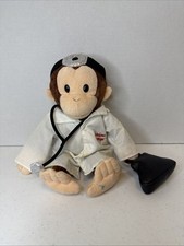 Curious George Doctor 2019 Bean-Bag Stuffed Plush 11" by Applause    