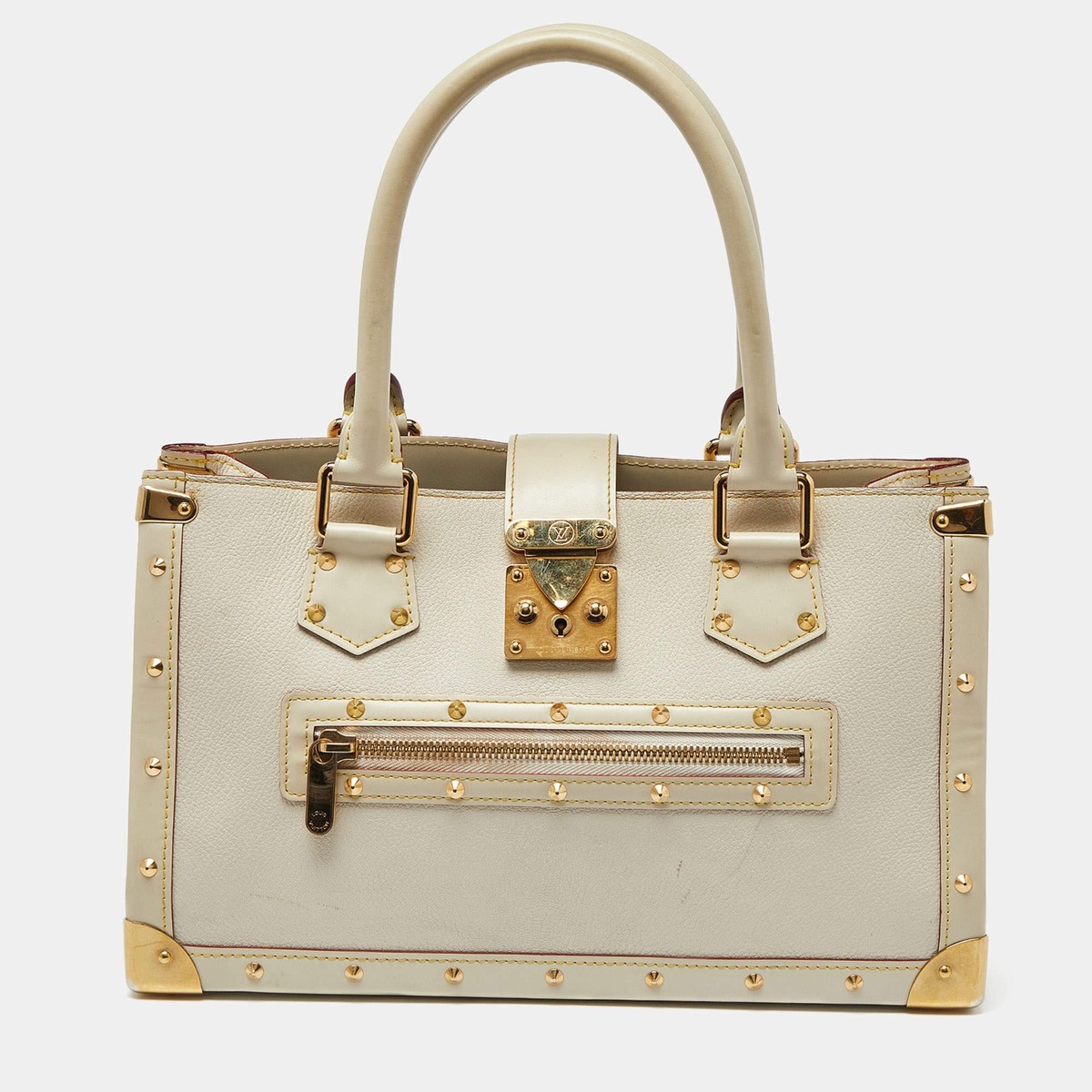 Louis Vuitton White Suhali Leather Le Fabuleux Bag | eBay